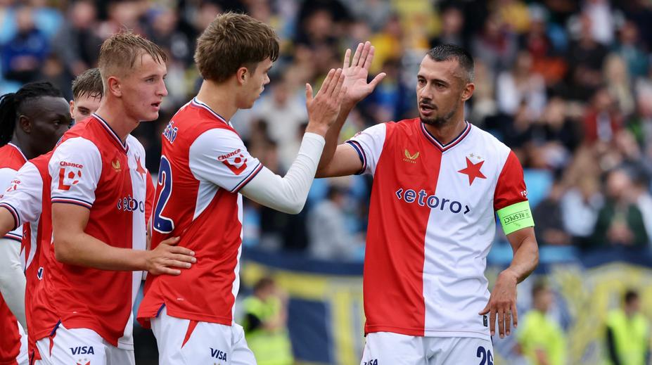 Mladíci Slavie snadno postupují v MOL Cupu, hattrickem se blýskl Schranz