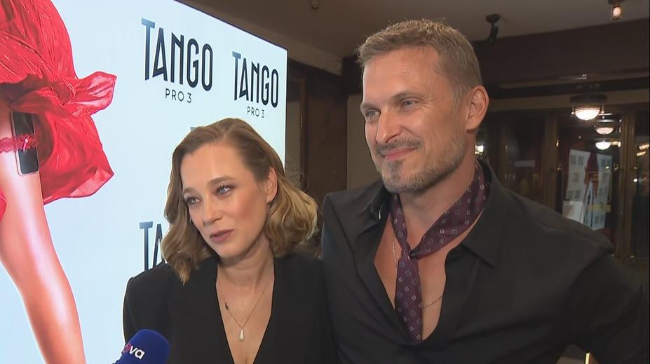 Pražská Lucerna hostila premiéru filmu Tango pro 3. Září Boková a Koleník