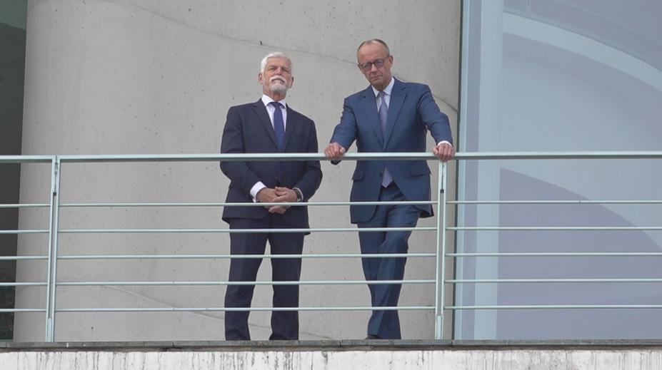 Pavel se sešel s kancléřem Merzem. Jednali o bezpečnostní spolupráci