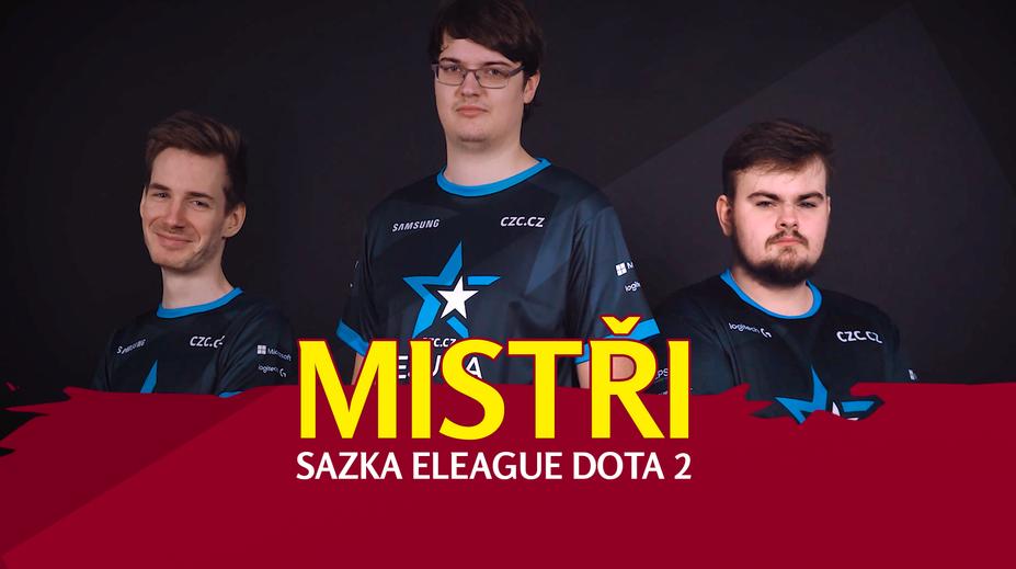 Mistrem Sazka eLEAGUE je eSuba. Ve finále Doty 2 porazila Hippomaniacs