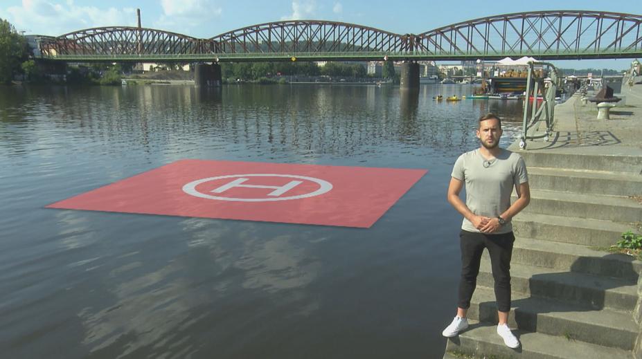 V Praze na Vltavě by měl vzniknout plovoucí heliport. Nemocnice nápad vítají