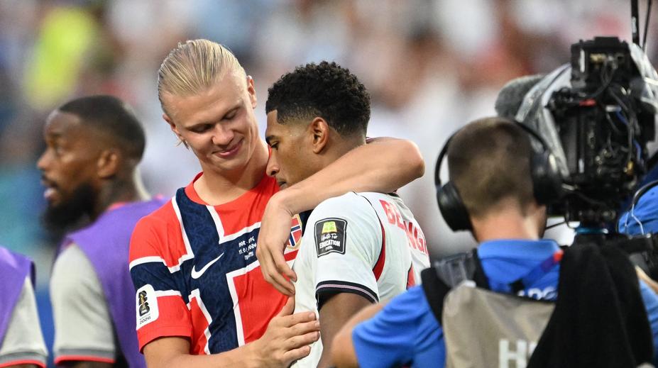 Heated Rivalry? Haaland s Bellinghamem fanouškům připomněli populární seriál