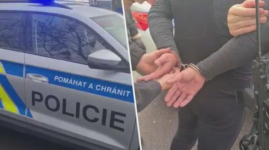 Policie zastavila řidiče podezřelého z přepadení banky. V autě měl granát