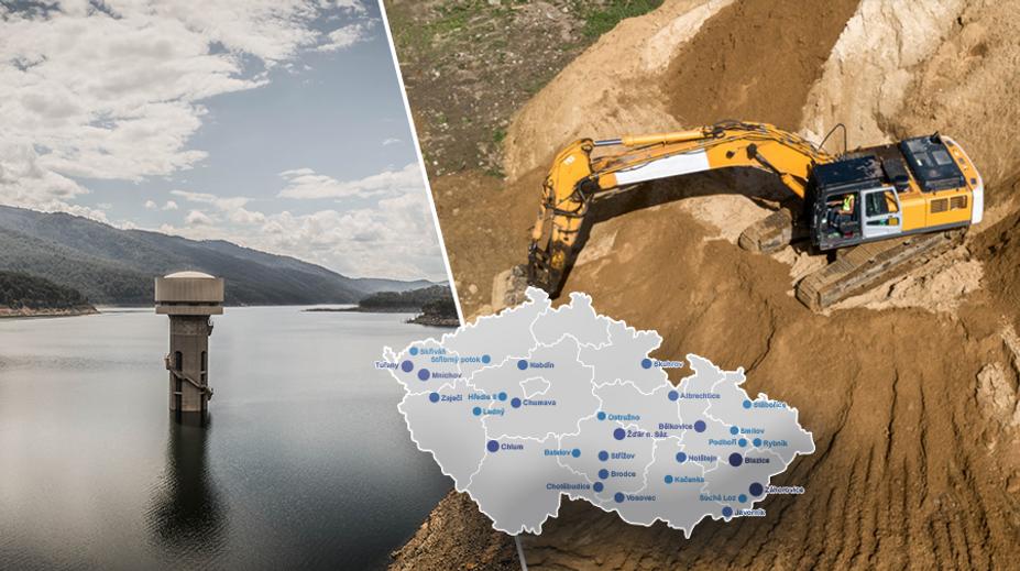 V Česku vyrostou desítky nádrží. Tato místa zmizí pod hladinou. MAPA