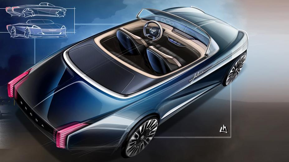 Škoda jako úžasný kabriolet! Poznáte, z jakého modelu vznikl smělý návrh?