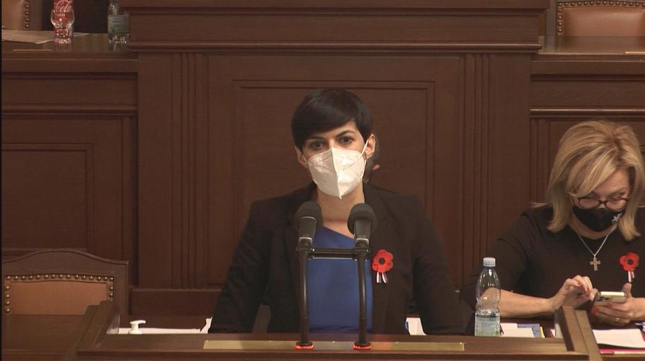 Poslanci si za předsedkyni zvolili Pekarovou Adamovou. Havlíčka potopili