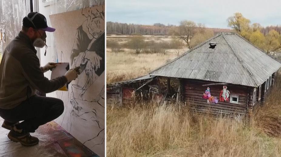 Život odchází: Umělec se malbami pokouší oživit zaniklou vesnici