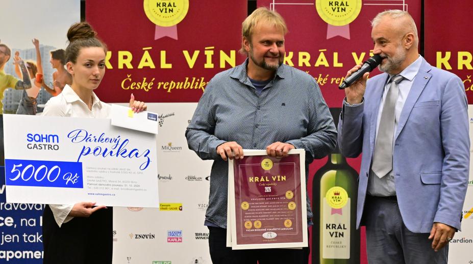 Vinař z Bobulí bodoval v prestižní soutěži. Dostal cenu za nejlepší kolekci vín