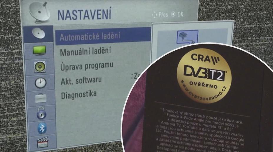 Další oblasti přechází na DVB-T2, nezapomeňte přeladit svou televizi