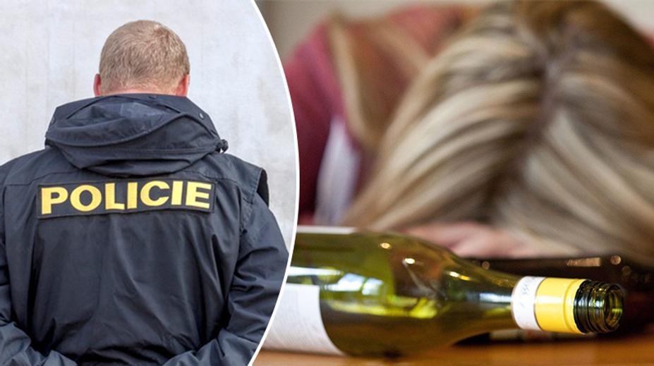 Opilá žena se v centru Prahy plazila po policejním autě. Videem se ještě chlubí