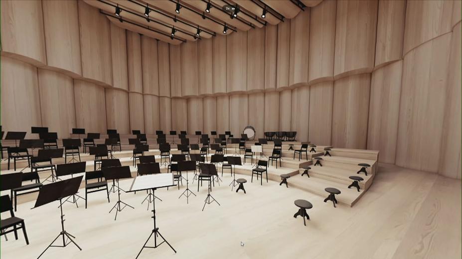 Přípravy Vltavské filharmonie míří dál. Odborníci testují akustiku budoucího sálu