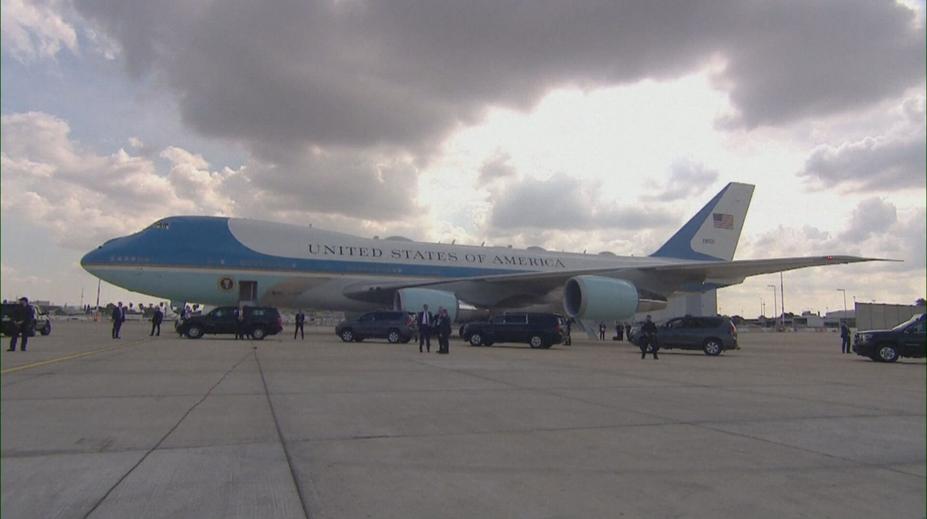 Drama při letu Trumpa do Evropy. Cizí letadlo ohrožovalo Air Force One