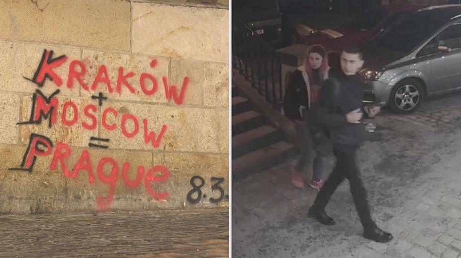 Kdo posprejoval Karlův most? Policie hledá důležité svědky! VIDEO
