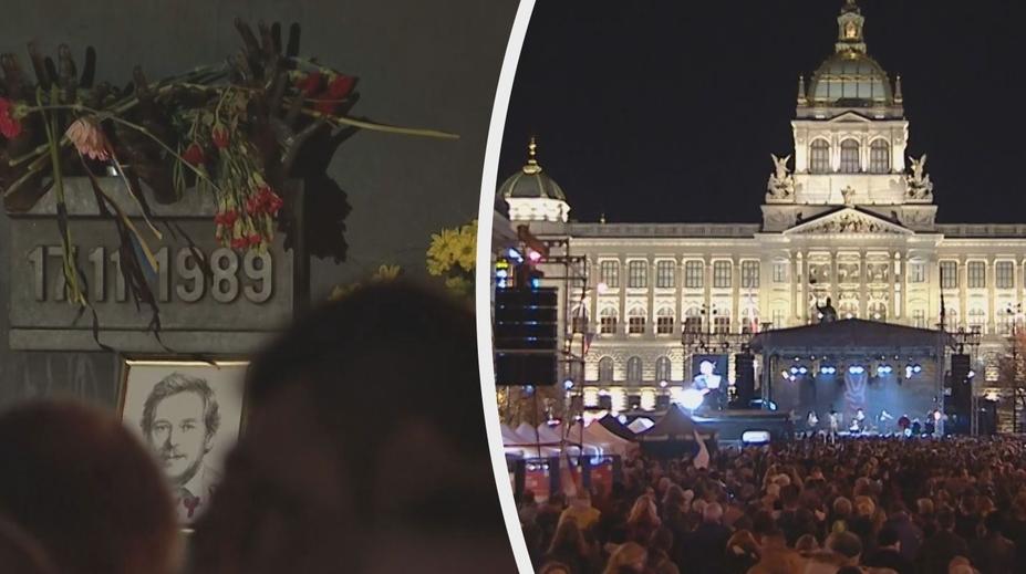 SLEDUJEME ON-LINE výročí 17. listopadu: Že vás hanba nefackuje, obořil se Klaus ml. na demonstranty