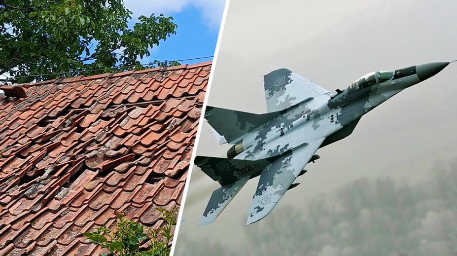 Polský letoun překročil rychlost zvuku. Ve vesnici popraskaly střechy a okna