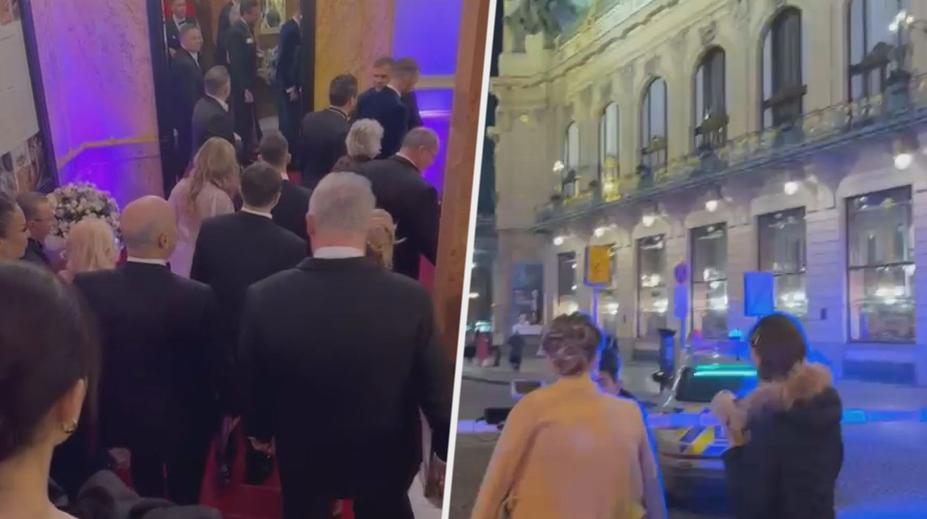 Velká evakuace Obecního domu. Český ples přerušila nahlášená bomba