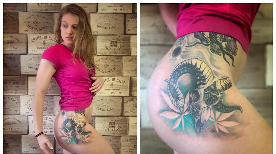Medojed Mašková se pochlubila sexy postavou, ukázala tetování s konopím