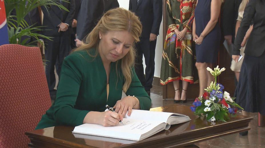 Slovenská prezidentka Čaputová navštívila Prahu