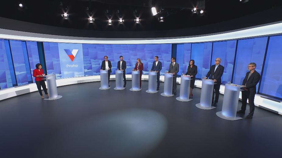 Superdebata z Prahy: Kandidáti řekli, zda chtějí přímou volbu primátora či regulaci konopí
