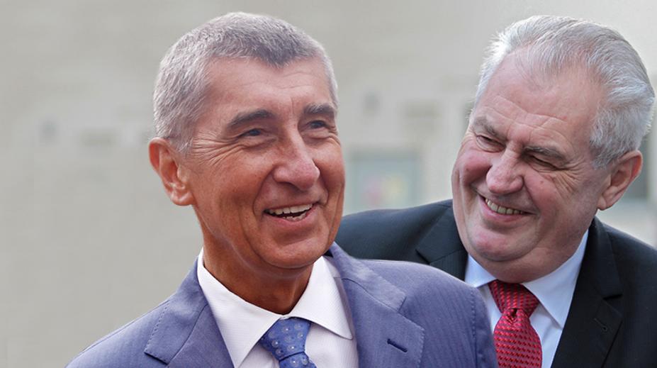 Důvěra v prezidenta Zemana znovu klesla, Babiš si přilepšil o procento