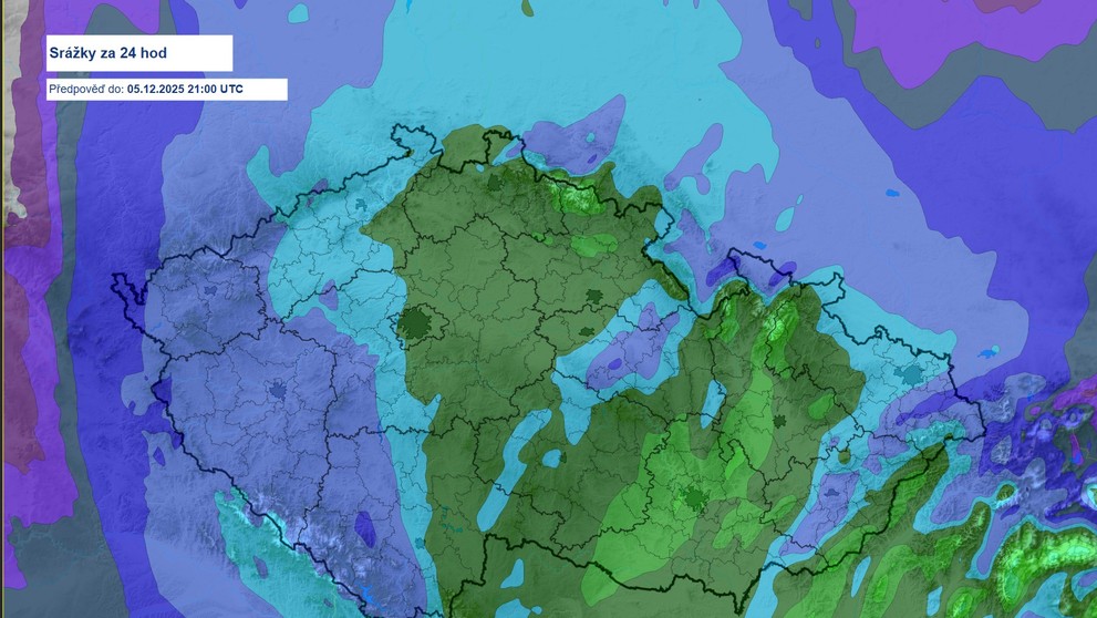 Mapa deště