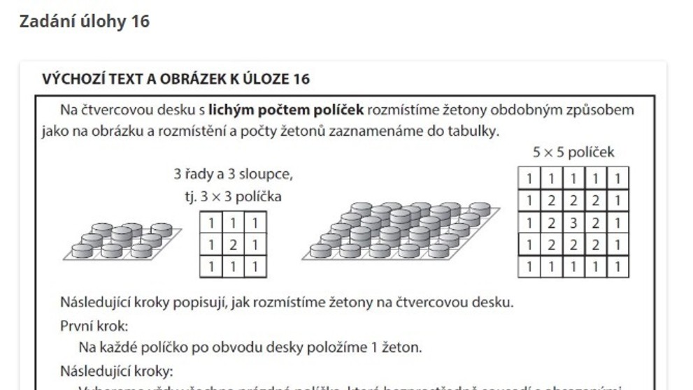 Zadání a řešení testu z matematiky - přijímačky - 5