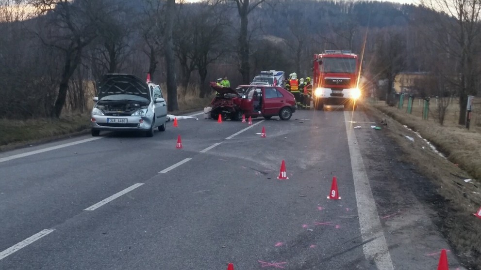 Tragická nehoda u České Kamenice