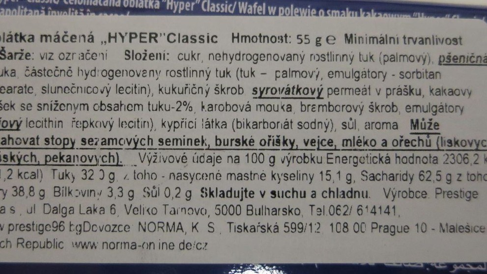 Potraviny s vysokým obsahem alergenů - 2