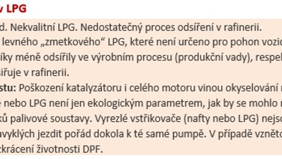 Popis zjištěných závad v palivu - 3