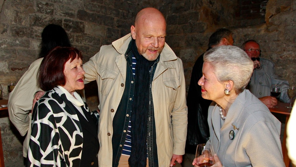 Marek Vašut a maminkou a Mathilda Nostitzová - 2013