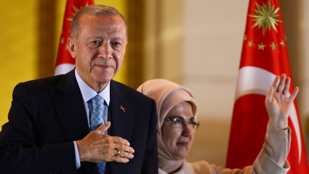 Prezident Recep Tayyip Erdogan a jeho žena Emine