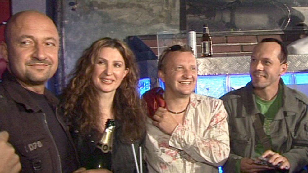 Křest CD k filmu Bestiář, zprava režisérka Irena Pavlásková, hudební skladatel Jiří Chlumecký a zpěvák Viktor Dyk. 