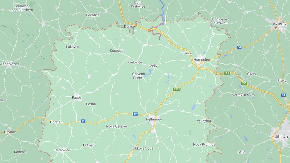 Kraj Vysočina - okres Pelhřimov