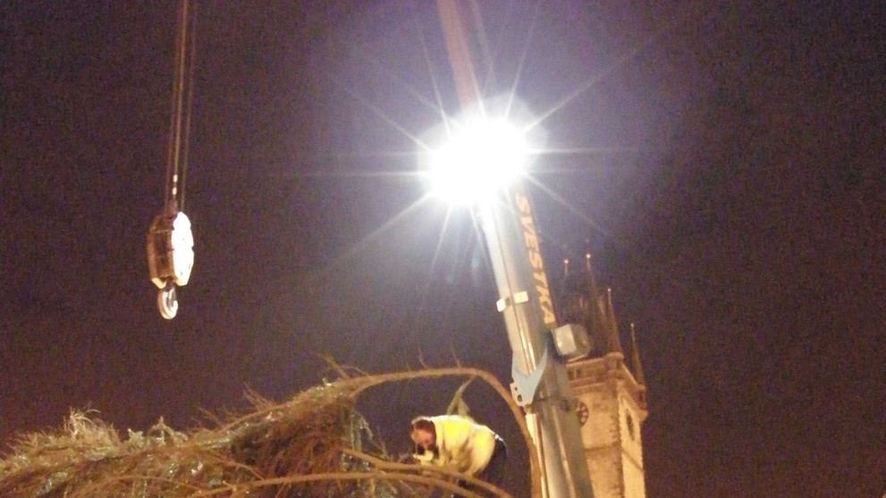 Vánoční strom na Staroměstském náměstí - 1