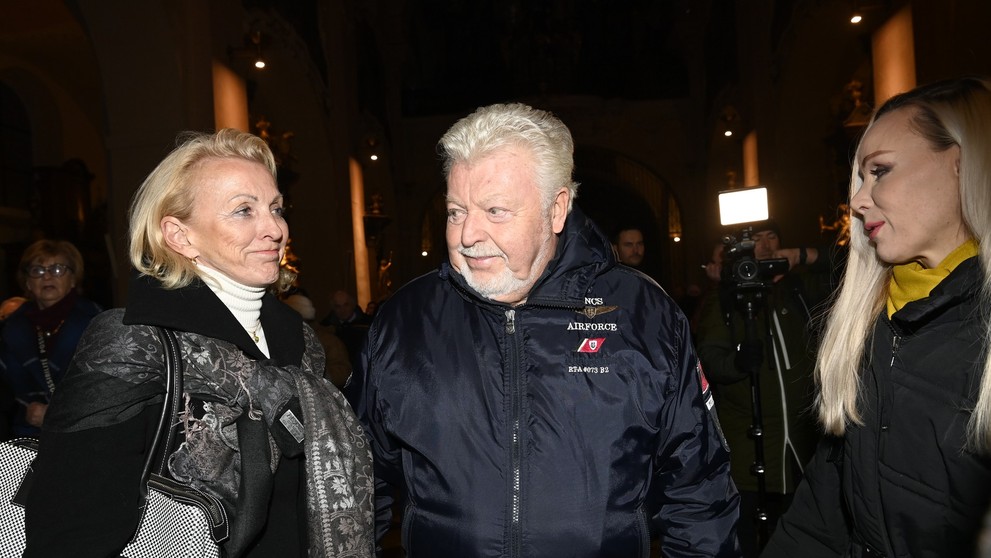 Milan Drobný se svou ženou