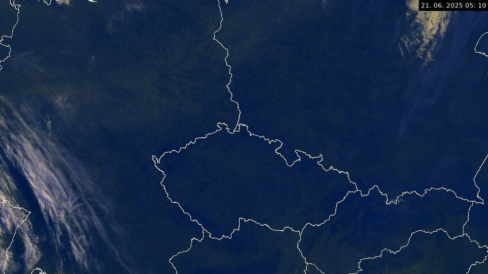 Aktuální snímek z družice MTG