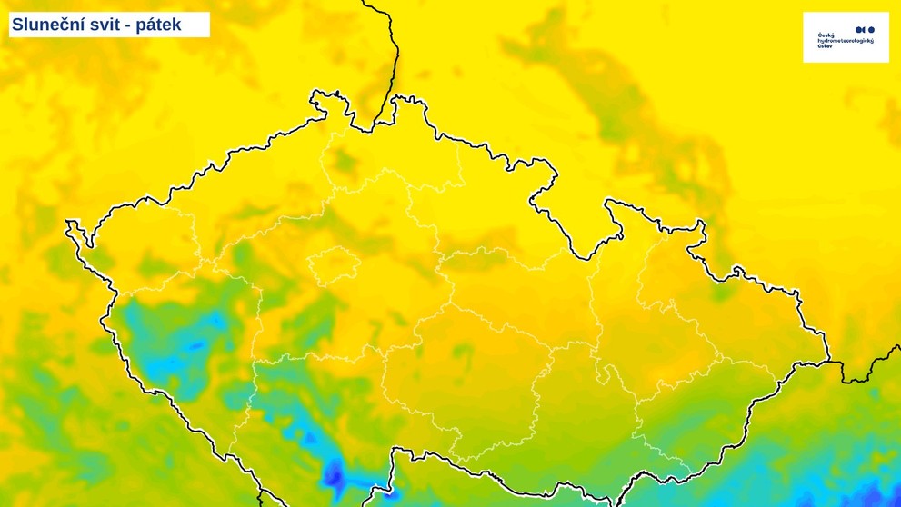 Sluneční svit - pátek 28. 3. 2025