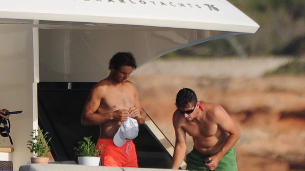 Rafael Nadal na jachtě