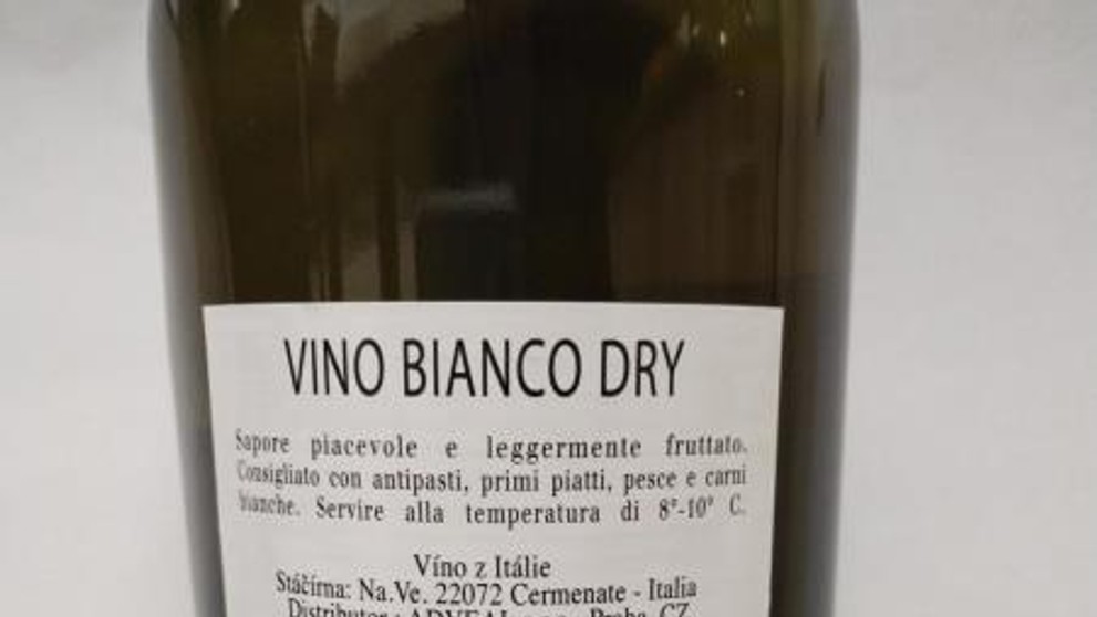 Vino bianco dry (Billa)