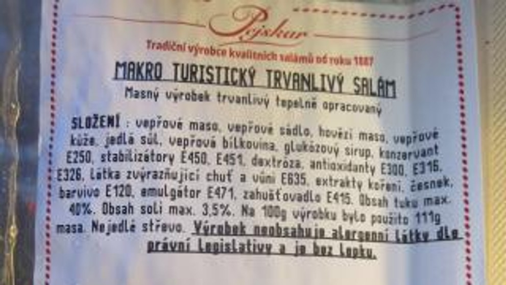 Potraviny na pultech - 1