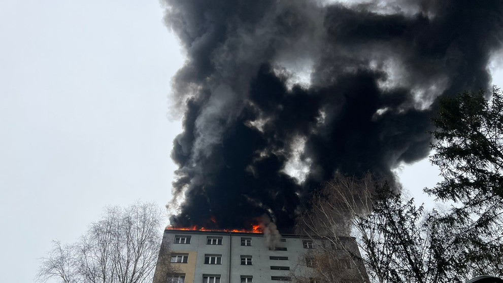 Požár v Českém Těšíně