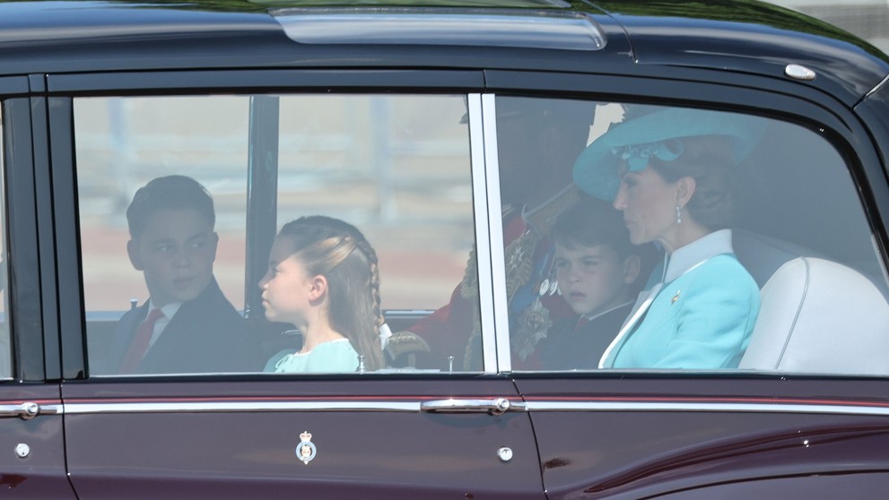Kate a Charlotte na oslavě narozenin Karla III. (14. 6. 2025)