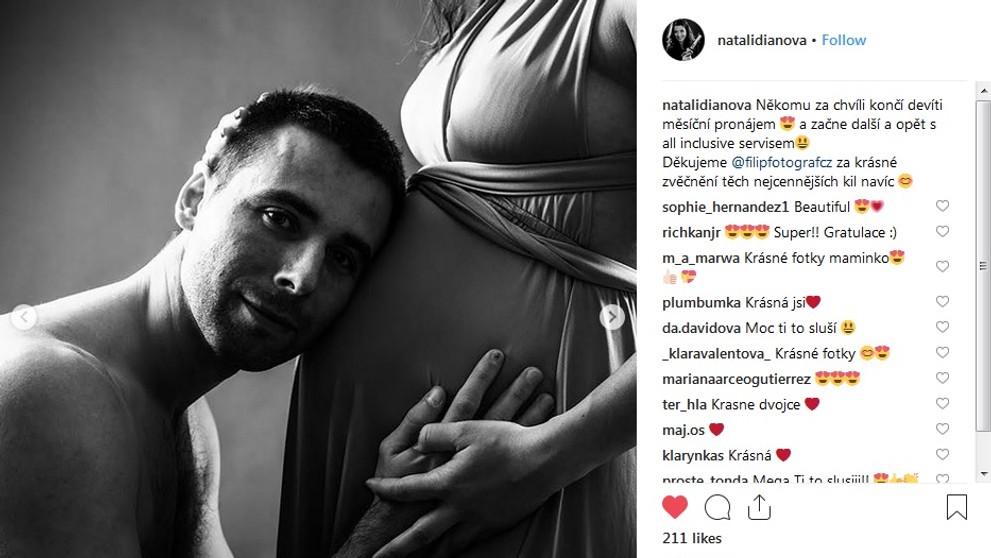Jan Železný ml. a Natálie Dianová se teší na miminko