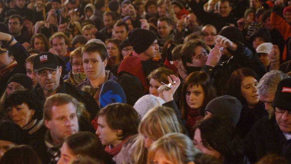 Pieta za Václava Havla na Václavském náměstí - 3
