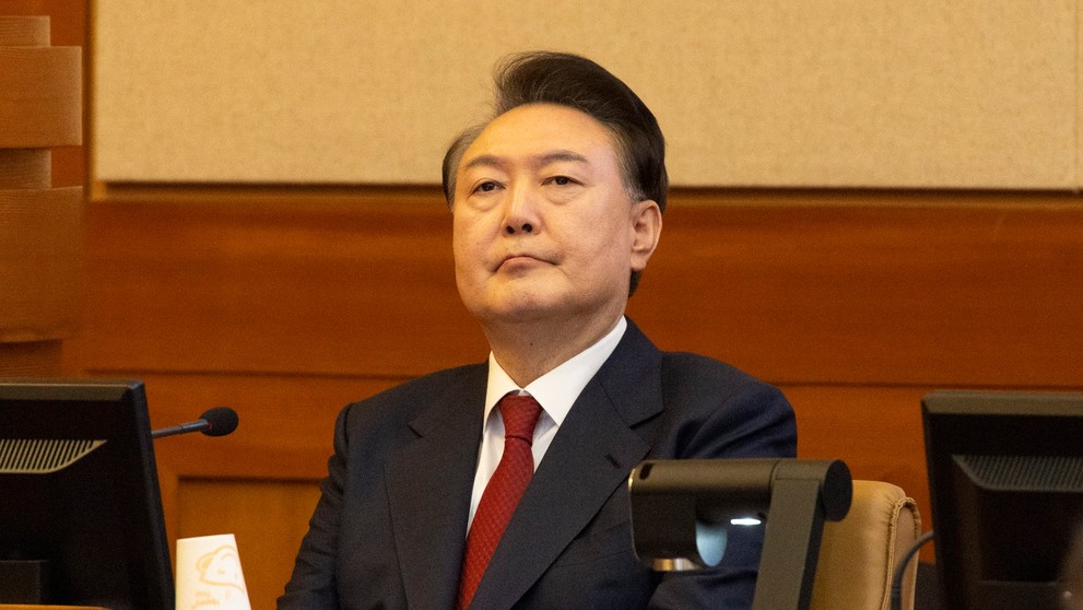 Yoon Suk Yeol u soudu v Soulu v Jižní Koreji