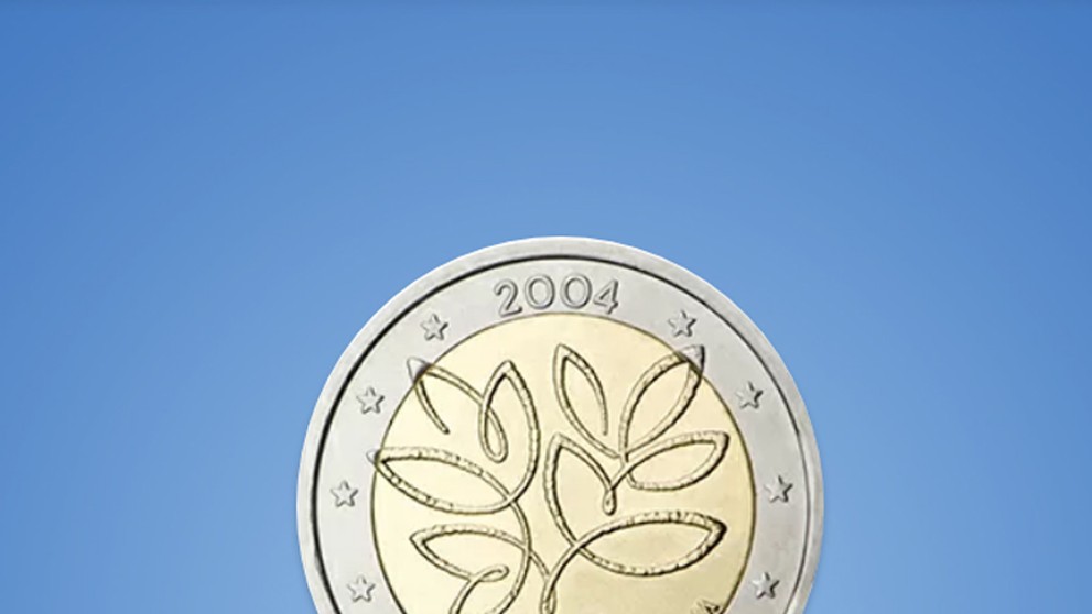 2 € Finsko - mince z roku 2004