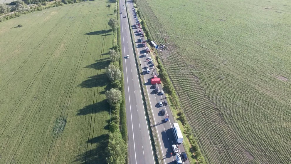 Nehoda autobusu se studenty u Piešťan