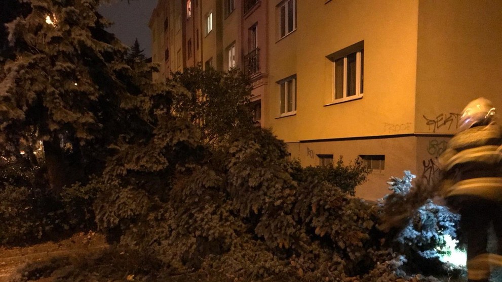 Noční zásahy hasičů kvůli silné bouři - 5
