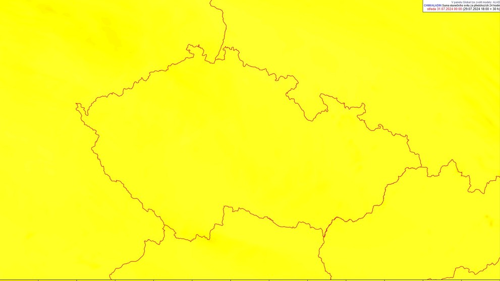 Sluneční svit dnes, 30. 7.