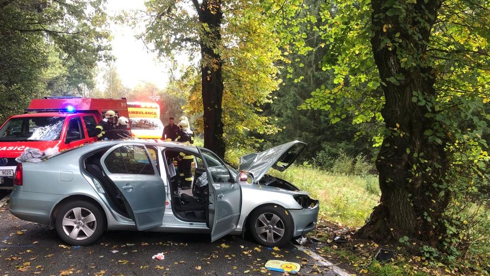 Dopravní nehoda u Vyššího Brodu
